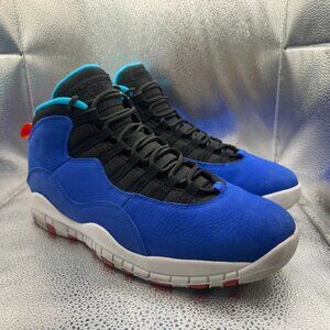 Size 10.5 Nike Air Jordan 10 Retro Tinker Racer Blue Men's Sneakers 310805-408